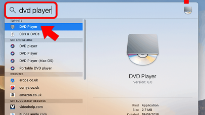 Dvd player mojave