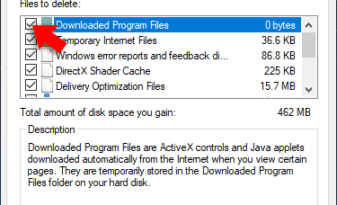 disk cleanup
