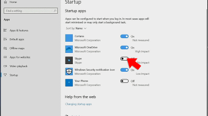 startup programs windows 10